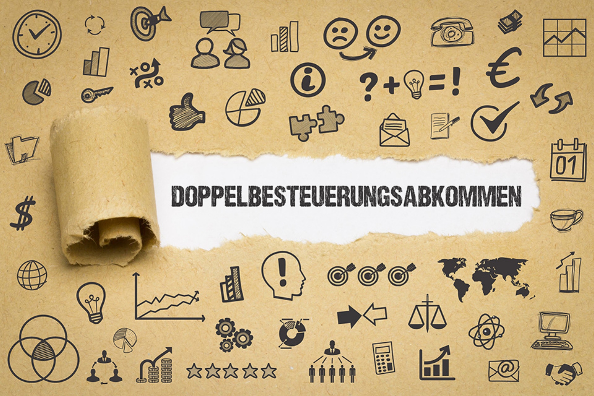 © magele-picture - stock.adobe.com Schriftzug Doppelbesteuerungsabkommen